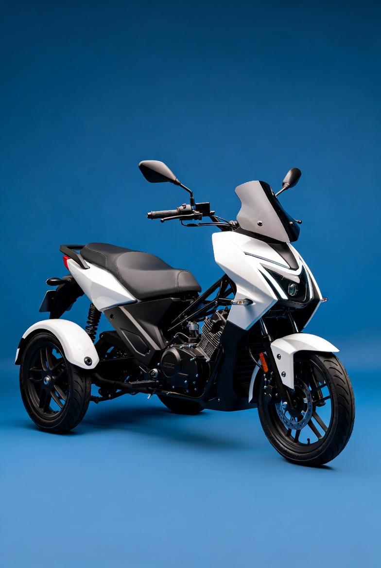 Трицикл с мотоциклетным рулём с объёмом двигателя до 125 см3